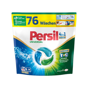 Veļas mazgāšanas kapsulas PERSIL Universal 4in1 Discs, 76MR